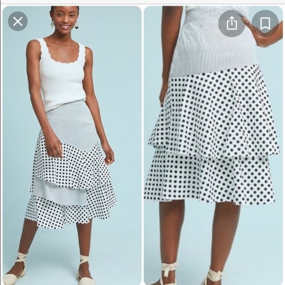 New Anthropologie Sz S Vernazza skirt sold out - Picture 3 of 8